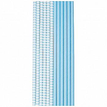 Трубочки для коктейля пастель голубая, 12 од., 1502-4908