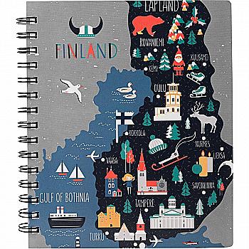 Блокнот с разделителями 120 л. Maps-1, клетка, 8451-02-A