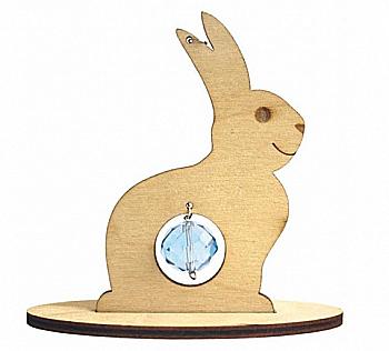 Новорічна прикраса "Заєць" (6,5*8,8 см) фанера, 028-F