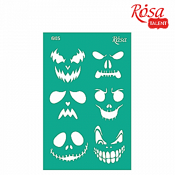 Трафарет самоклеящийся 13*20 см №605 Halloween, Rosa Talent Трафарет самоклеящийся 13*20 см №605 Halloween, Rosa Talent