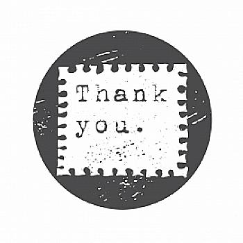 Штамп дерев`яний d=3,5 см "Thank you", WE1006 ТМ "Woodies" Штамп дерев`яний d=3,5 см "Thank you", WE1006 ТМ "Woodies"