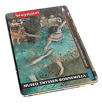 Набор пастельных карандашей Thyssen, 12 шт., Голубые танцовщицы, Эдгар Дега, Bruynzeel
