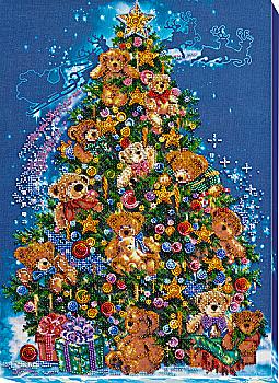 Набір для вишивки бісером "Чудо-ялинка", AB-644 Набір для вишивки бісером "Чудо-ялинка", AB-644