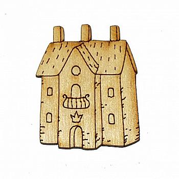 Заготівка дерев`яна Будиночок маленький 45*35 мм, в асортименті, 404 Заготівка дерев`яна Будиночок маленький 45*35 мм, в асортименті, 404