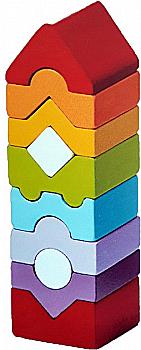 Конструктор дерев`яний Cubika Пірамідка LD-10, 14989 Конструктор дерев`яний Cubika Пірамідка LD-10, 14989