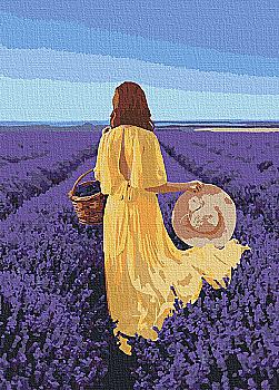 Набір для розпису по номерах 40*50 см "Лавандова безмежність", 10219-AC