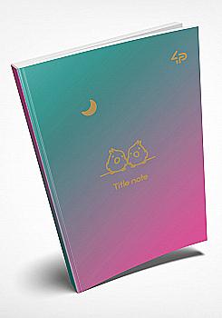 Блокнот В6 "Gradient Title note" bird, 901760 TM Profiplan  Блокнот В6 "Gradient Title note" bird, 901760 TM Profiplan