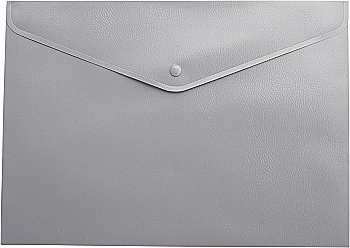 Папка-конверт А4 на кнопці, сіра ВМ 3925-09 ***