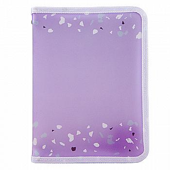Папка объемная на молнии, А5+, Shine, сиреневая, 1808-36-A Папка объемная на молнии, А5+, Shine, сиреневая, 1808-36-A