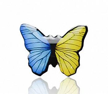 Значок з полім. лінзою "Метелик" 20*16 мм, арт. 35