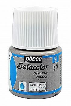 Фарба для світлих тканин Setacolor 45 мл непрозора, сіра, 295-091 Pebeo Фарба для світлих тканин Setacolor 45 мл непрозора, сіра, 295-091 Pebeo