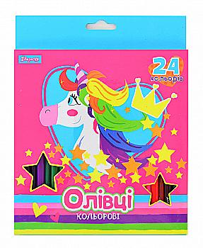 Олівці 24 кол. "Magic unicorn", 290470 Олівці 24 кол. "Magic unicorn", 290470
