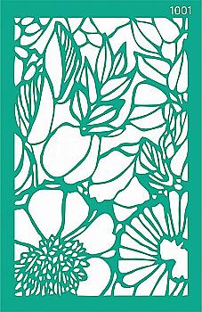 Трафарет самоклеящийся Фоновый 13*20 см №1001 Цветы Роса