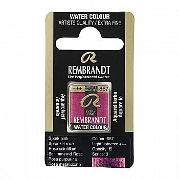 Фарба акварельна Rembrandt 867 Іскристий рожевий, кювета, Royal Talens Фарба акварельна Rembrandt 867 Іскристий рожевий, кювета, Royal Talens