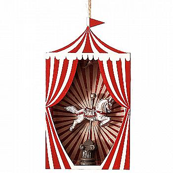 Підвіска новорічна Карусель в цирковому наметі, 92326 Підвіска новорічна Карусель в цирковому наметі, 92326
