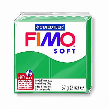 Пластика Soft, Смарагдова зелена, 57г, Fimo Пластика Soft, Смарагдова зелена, 57г, Fimo