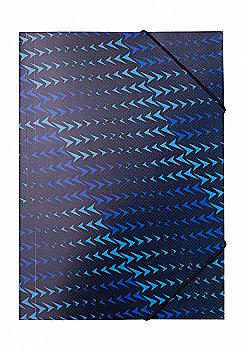 Папка на гумці А4 FLASH, синя, BM.3958-02