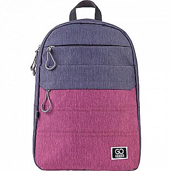 Рюкзак GoPack Сity 118-1, серо-розовый, GO21-118L-1