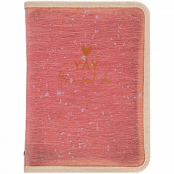 Папка об`ємна на блискавці, А4+, Shade Coral, 1804-14-A