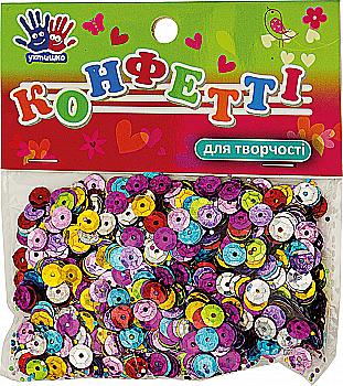 Конфетти "Паетки" 14 гр. диам. 7 мм, микс 951031