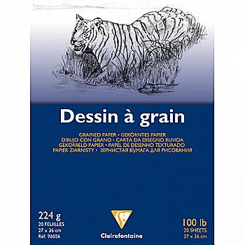 Склейка д/графіки 27*36 см Dessin a Grain 20 арк. (224 г/м2), білий папір, 96026C Склейка д/графіки 27*36 см Dessin a Grain 20 арк. (224 г/м2), білий папір, 96026C