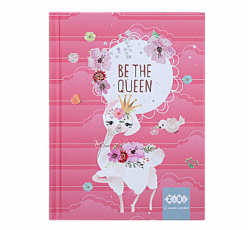 Блокнот А6 64 арк "Be the queen", кл., тв. обкл., мат. лам.+лак, гліт., кораловий ZB.12713-27 Блокнот А6 64 арк "Be the queen", кл., тв. обкл., мат. лам.+лак, гліт., кораловий ZB.12713-27