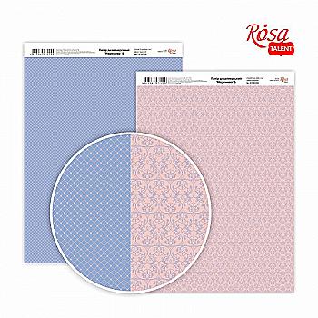 Бумага дизайнерская "Кружево" 6, двухсторонний, 21*29,7 см, 250 г/м2, Rosa Talent