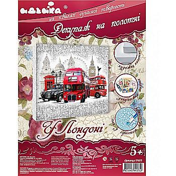 Декупаж на холсте "В Лондоне", 94615