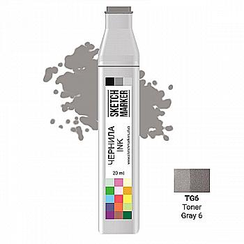 Чернила для заправки маркера SKETCHMARKER, 20 мл, Тонированный серый 6, SI-TG6 Чернила для заправки маркера SKETCHMARKER, 20 мл, Тонированный серый 6, SI-TG6