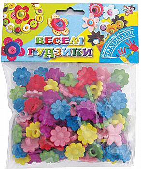 Набор для творчества "Пуговки пластиковые "Цветочки 2" 40 г, 950566