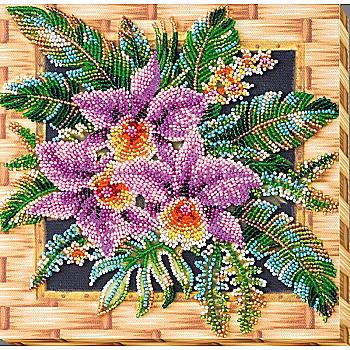 Набір-міді для вишивки бісером "Каттлея", AMB-027 Набір-міді для вишивки бісером "Каттлея", AMB-027