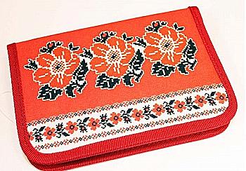 Пенал 1 отделение и 2 отворота "Вышиванка"+ расписание, JO-16183 Пенал 1 отделение и 2 отворота "Вышиванка"+ расписание, JO-16183