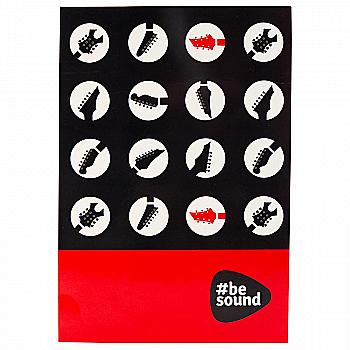 Блокнот-планшет A5 50 арк. BeSound-2, клітинка, K19-194-6