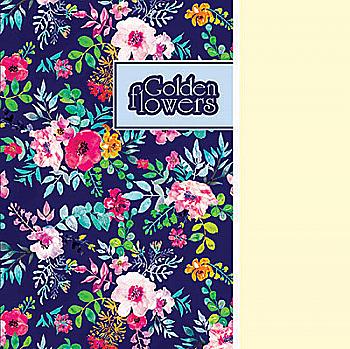 Блокнот А6 "Golden Flowers", violet, 903665, TM Profiplan  Блокнот А6 "Golden Flowers", violet, 903665, TM Profiplan
