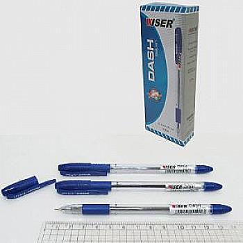 Ручка масляна Wiser "Dash" 0,7 мм з грипом, синя, dash-bl Ручка масляна Wiser "Dash" 0,7 мм з грипом, синя, dash-bl