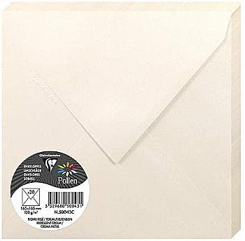 Конверт декоративный Pollen 165*165 мм/120 г, Irid.cream/Радужный кремовый, 50043C Конверт декоративный Pollen 165*165 мм/120 г, Irid.cream/Радужный кремовый, 50043C
