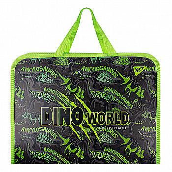 Папка-портфель на блискавці з ткан. ручками "Dino", 491790 Yes Папка-портфель на блискавці з ткан. ручками "Dino", 491790 Yes
