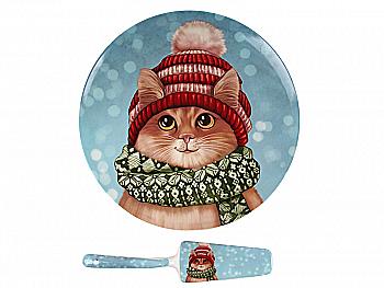 Блюдо для торта "Різдво" 27 см, 924-646 Lefard Блюдо для торта "Різдво" 27 см, 924-646 Lefard