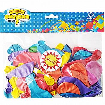 Набір кульок латексних асорті 50 од, 1111-5085