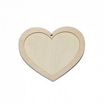 Панно-підвіска серце кругленьке (ф. 1 см, 12 см)