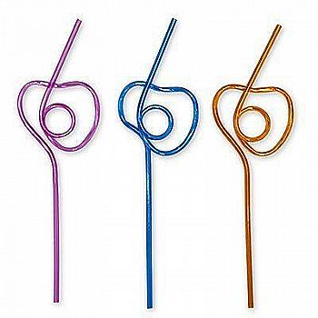 Трубочки для коктейля фигурн. Сердце 4 ед., 1502-1181