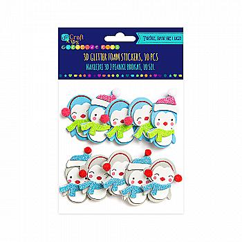 Наклейки вспененные 3D - Пингвины (10 шт.), KSPI-122 DpCraft Наклейки вспененные 3D - Пингвины (10 шт.), KSPI-122 DpCraft