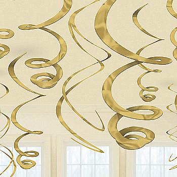 Спираль золотая Gold 55см шт., 1501-3691