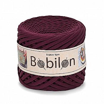 Пряжа трикотажна Bobilon Mini (5-7 мм), баклажан Пряжа трикотажна Bobilon Mini (5-7 мм), баклажан