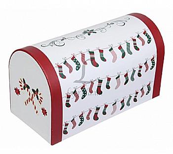 Подарочная коробка новогодняя 24,7*12*14,2 см, 7-1909-053 Подарочная коробка новогодняя 24,7*12*14,2 см, 7-1909-053