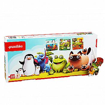 Пазли 3 в 1 "Улюблені тварини", 12985 Пазли 3 в 1 "Улюблені тварини", 12985