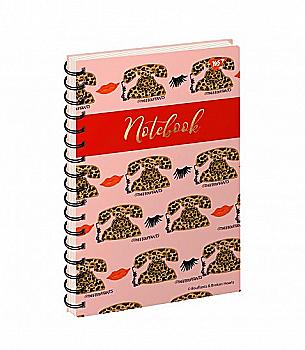 Тетрадь А4/144 кл. YES пласт. обл. Wild Cat, 681650