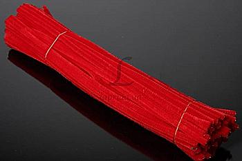 Дріт синельний 0,6*30 см, червоний, 5-61822