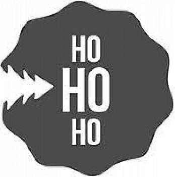 Штамп дерев`яний d=3,5 см "Ho Ho Ho" (Christmas), WE7008 ТМ "Woodies"