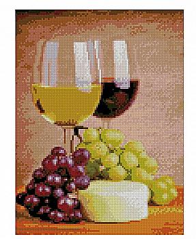Алмазная мозаика "Вкус винограда" 30*40 см, HX228, ТМ "Strateg" Алмазная мозаика "Вкус винограда" 30*40 см, HX228, ТМ "Strateg"